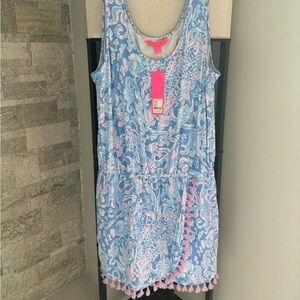 Lilly pulitzer sea what I sea romper size large